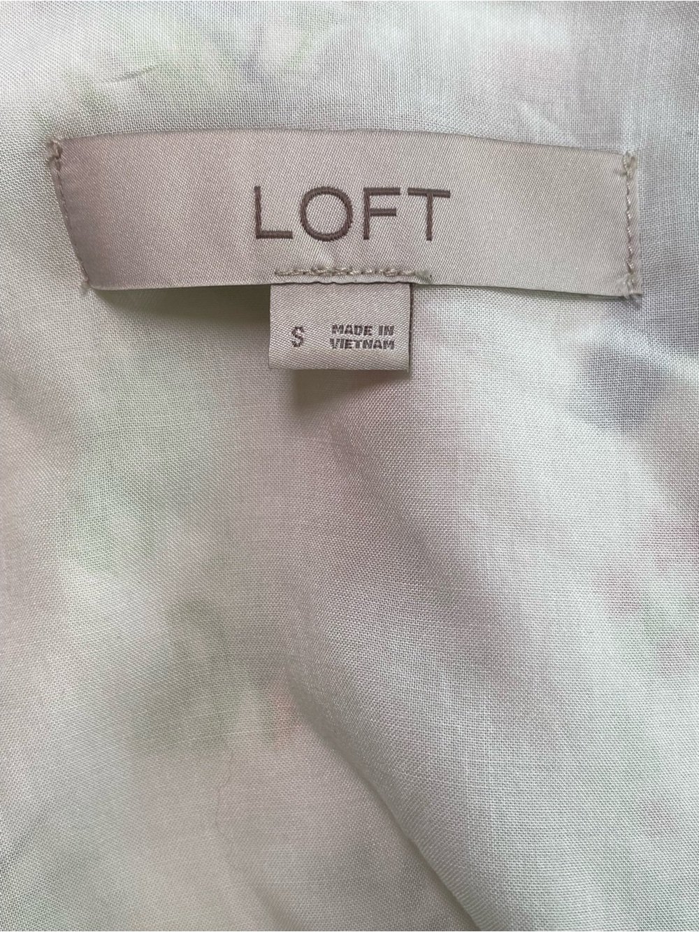 Loft bird print dress women’s size small s - Picture 6 of 7